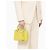 Mini borsa in pelle Saffiano Prada Giallo - vista 7