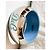Bracciale alto rigido DOLCE & GABBANA argento e turchese con logo - vista 8