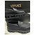 Mocassini Biggie Medusa Versace in pelle nera Nero - vista 3