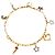 Splendida collana DOLCE & GABBANA dorata con charms portafortuna Multicolore D'oro