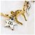 Splendida collana DOLCE & GABBANA dorata con charms portafortuna Multicolore D'oro - vista 12
