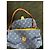 Borsa a Spalla in Denim Monogram Louis Vuitton Blu Blu chiaro - vista 4