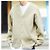 Autre Marque FREAK'S STORE 22AW V-Ausschnitt Strickjacke aus Polyester Grün Khaki - Ansicht 3