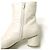 Autre Marque ADAM ET ROPE Bottes Courtes Élastiques en Cuir Synthétique Blanc Blanc cassé - vue 7