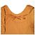 Autre Marque PERVERZE Lange Kleid aus Polyester Orange - Ansicht 5