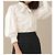 Autre Marque nano universe LB.03 Bluse mit Schleife aus Baumwolle und Polyester Weiß - Ansicht 3