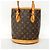 Borsa Tote Bucket PM Monogram Louis Vuitton Marrone - vista 12