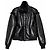 Giacca bomber Jijil in ecopelle nera Nero