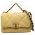 Chanel Giallo Medio Pelle di Agnello 19 Flap Senape