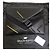 Autre Marque Clutch in pelle e nylon nera Braun Büffel con accenti gialli Nero - vista 10