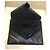 Autre Marque Clutch in pelle e nylon nera Braun Büffel con accenti gialli Nero - vista 3
