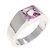 Cartier Tank Ring aus Weißgold mit Turmalin