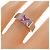 Cartier Tank Ring aus Weißgold mit Turmalin - Ansicht 5
