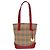 Burberry Nova Check Tote aus Canvas und Leder Beige