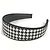 Fascia per capelli con logo Houndstooth Christian Dior Nero Bianco - vista 2
