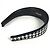 Fascia per capelli con logo Houndstooth Christian Dior Nero Bianco - vista 6