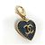 Portachiavi Chanel Cuore CC Coco Mark Blu - vista 3
