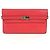 Hermès HERMES Cartera Larga Kelly Roja