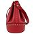 Borsa a spalla in pelle rossa Gucci Rosso - vista 2