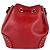 Borsa a spalla in pelle rossa Gucci Rosso - vista 3