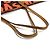 Borsa Neverfull GM Monogram Graffiti Louis Vuitton Marrone Arancione - vista 10