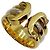 Anello 2C tricolore di Cartier D'oro