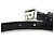 Bracciale in pelle verniciata nera GUCCI con charm Nero - vista 3