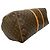 Borsa Boston Keepall Monogram Louis Vuitton Metallico Bronzo - vista 8