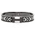 Hermès Click HH Bandana Bracelet Metal Size 19 Black