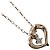 Autre Marque Diamant-Halskette aus 4℃ K10 Roségold Golden