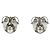 Autre Marque Brincos de prata 925 Georg Jensen