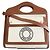 Borsa Burberry in tela e pelle di vitello, borsa 2 in 1 Marrone - vista 2