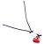 Autre Marque Choker Doppio Cuore Baccarat in Argento 925 Rosso