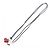 Autre Marque Choker Doppio Cuore Baccarat in Argento 925 Rosso - vista 6