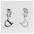 Orecchini logo CD Dior Argento  - vista 3