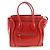 Céline Borsa a mano in pelle Celine Luggage Micro Shopper Rosso