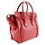Céline Borsa a mano in pelle Celine Luggage Micro Shopper Rosso - vista 3