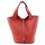 Borsa Hermès Picotin Lock Trillon in pelle Clemence Rosa