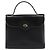 Borsa a mano in vitello con logo CD di Dior Nero