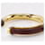 Bracelet en cuir vintage Hermès Bronze  - vue 4