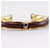 Bracelet en cuir vintage Hermès Bronze  - vue 5