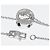 Collar de diamante Louis Vuitton Empreinte Au750 Edición Limitada Plata - vista 4