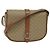 Céline Celine Vintage Macadam Canvas and Leather Beige