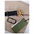 Cinturón Gucci Marmont de cuero negro con hebilla GG dorada Dorado - vista 10
