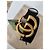 Cinturón Gucci Marmont de cuero negro con hebilla GG dorada Dorado - vista 7
