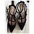 Décolleté Rockstud Valentino in Glitter Nero - vista 2