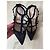 Décolleté Rockstud Valentino in Glitter Nero - vista 3