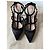 Décolleté Rockstud Valentino in Glitter Nero - vista 5