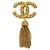 Spilla a frange Coco Mark 95A in oro lava di Chanel D'oro