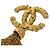Spilla a frange Coco Mark 95A in oro lava di Chanel D'oro - vista 3